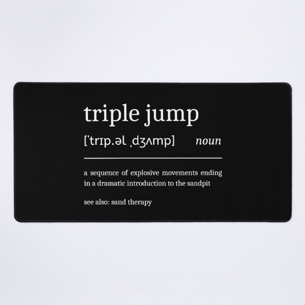 Item preview, Triple Jump Definition Funny Triple Jumper designed and sold by StrideSuccess.