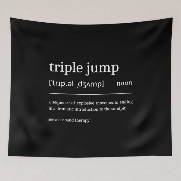 Item preview, Triple Jump Definition Funny Triple Jumper designed and sold by StrideSuccess.
