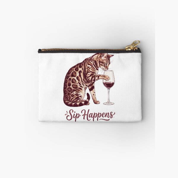 Item preview, Sip Happens – Funny Cat Wine Lover Design designed and sold by Kayshies8120.