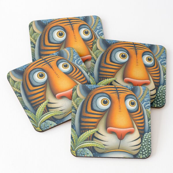 Item preview, Vibrant Artful Tiger Amidst Lush Green Jungle designed and sold by Artessie.