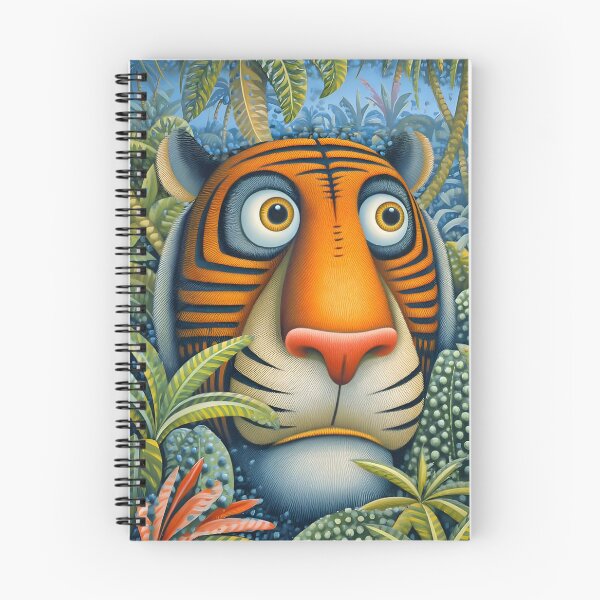 Item preview, Vibrant Artful Tiger Amidst Lush Green Jungle designed and sold by Artessie.