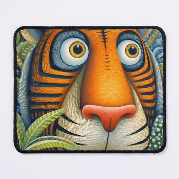 Item preview, Vibrant Artful Tiger Amidst Lush Green Jungle designed and sold by Artessie.