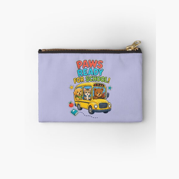Item preview, Paws Ready for School – Cute Animal School Bus designed and sold by NinaCreator.