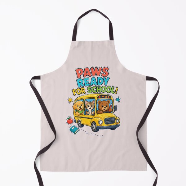 Item preview, Paws Ready for School – Cute Animal School Bus designed and sold by NinaCreator.