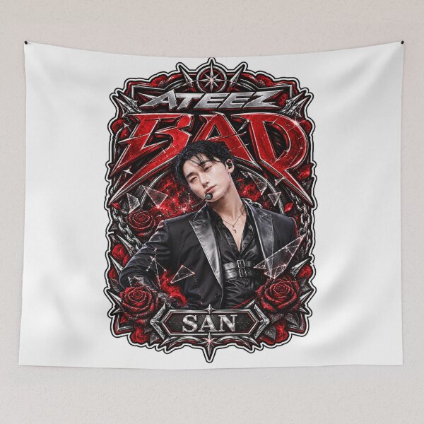 Item preview,  Vintage Fashion San ATEEZ BAD Era Classic Logo Performance Poster designed and sold by Valeree Store.