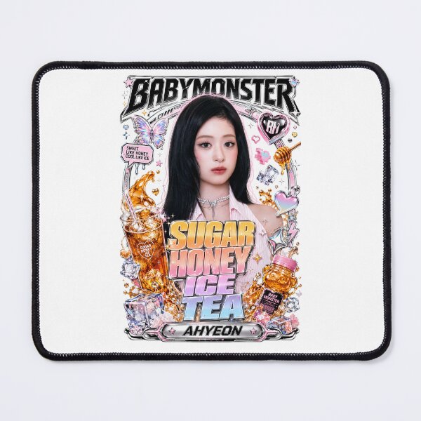 Item preview, Beautiful Ahyeon BABYMONSTER Sugar Honey Ice Tea Pink Pearl Art designed and sold by Valereekmerch.