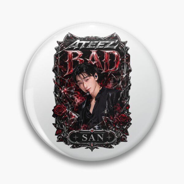 Item preview, ATEEZ San BAD Song Vintage Leather Harness Graphic Fan Art designed and sold by Valeree Store.