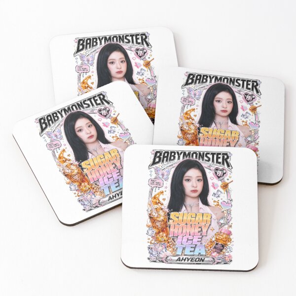 Item preview, Beautiful Ahyeon BABYMONSTER Sugar Honey Ice Tea Pink Pearl Art designed and sold by Valereekmerch.
