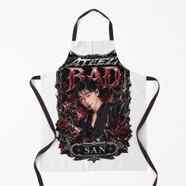 Item preview, ATEEZ San BAD Song Vintage Leather Harness Graphic Fan Art designed and sold by Valeree Store.