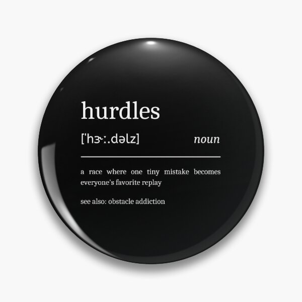 Item preview, Hurdles Definition Funny Hurdle Runner designed and sold by StrideSuccess.