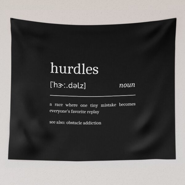Item preview, Hurdles Definition Funny Hurdle Runner designed and sold by StrideSuccess.