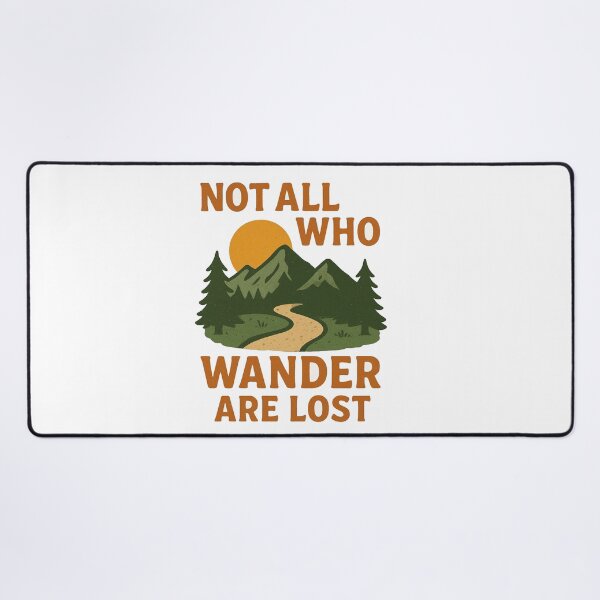 Artikelvorschau, Nicht alle, die wandern, sind verloren – Vintage Adventure Mountain Design entworfen und verkauft von RelateAndTee.