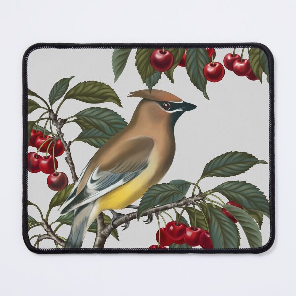 Item preview, Cedar Waxwings on Cherry tree designed and sold by Art_By_Wing.