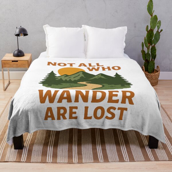 Item preview, Not All Who Wander Are Lost – Vintage Adventure Mountain Design designed and sold by RelateAndTee.
