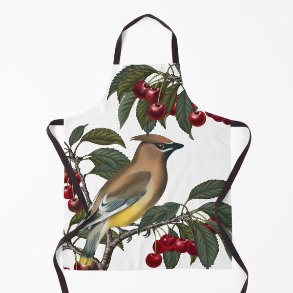 Item preview, Cedar Waxwings on Cherry tree designed and sold by Art_By_Wing.