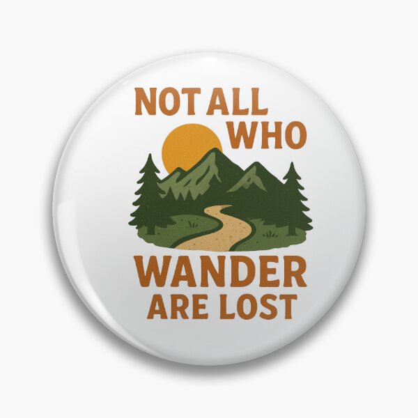 Item preview, Not All Who Wander Are Lost – Vintage Adventure Mountain Design designed and sold by RelateAndTee.