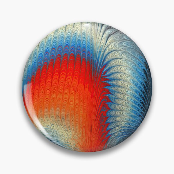 Item preview, Red and Slate Blue Geometric Marbling Flow designed and sold by Piotrek0001.