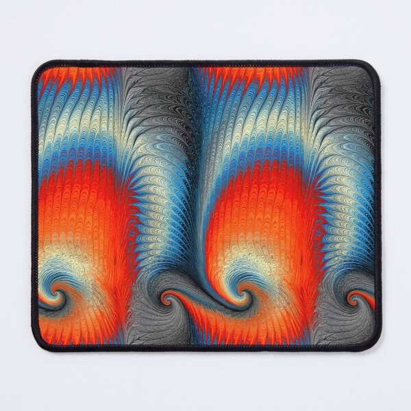 Item preview, Red and Slate Blue Geometric Marbling Flow designed and sold by Piotrek0001.
