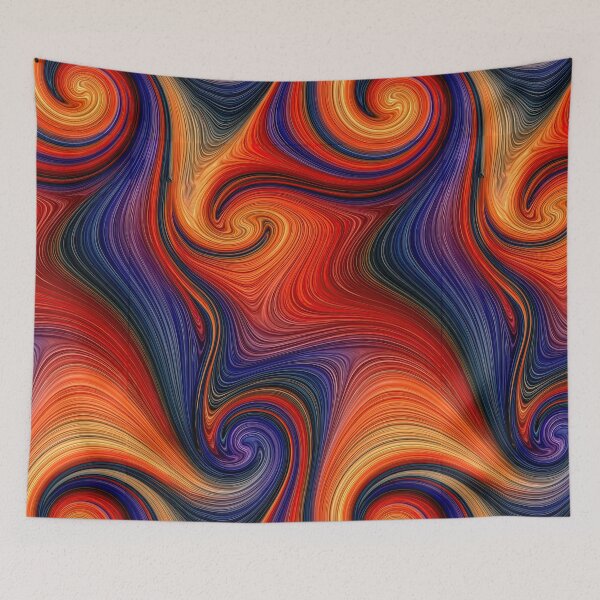 Item preview, Magma Glow Liquid Marbling Abstract Art designed and sold by Piotrek0001.