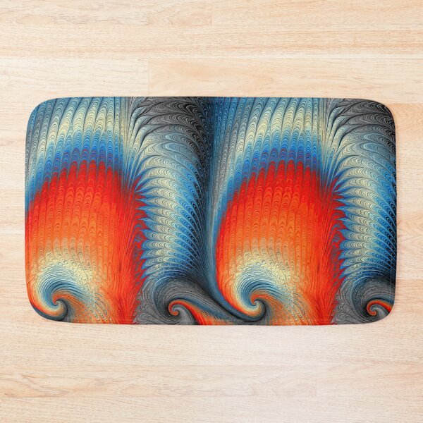 Item preview, Red and Slate Blue Geometric Marbling Flow designed and sold by Piotrek0001.