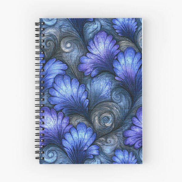 Item preview, Deep Blue Rose Patterned Marbled Art designed and sold by Piotrek0001.