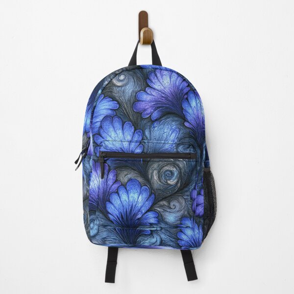 Item preview, Deep Blue Rose Patterned Marbled Art designed and sold by Piotrek0001.