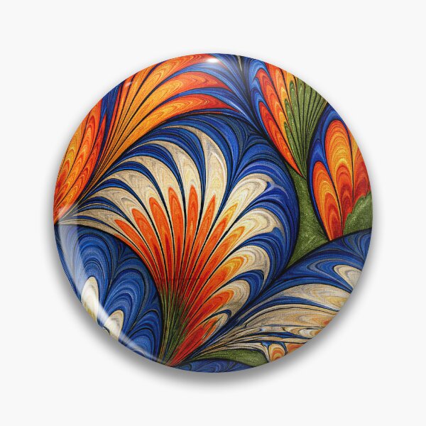 Item preview, Tropical Sunset Marbled Feather Design designed and sold by Piotrek0001.