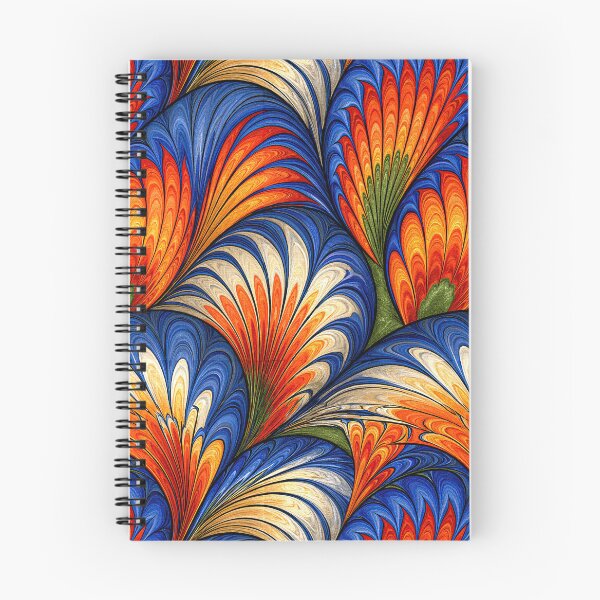 Item preview, Tropical Sunset Marbled Feather Design designed and sold by Piotrek0001.