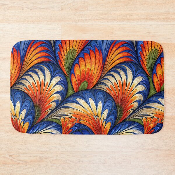 Item preview, Tropical Sunset Marbled Feather Design designed and sold by Piotrek0001.