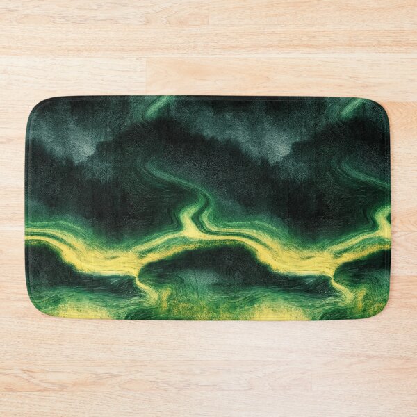 Item preview, Midnight Moss Topographic Marbled Abstract designed and sold by Piotrek0001.