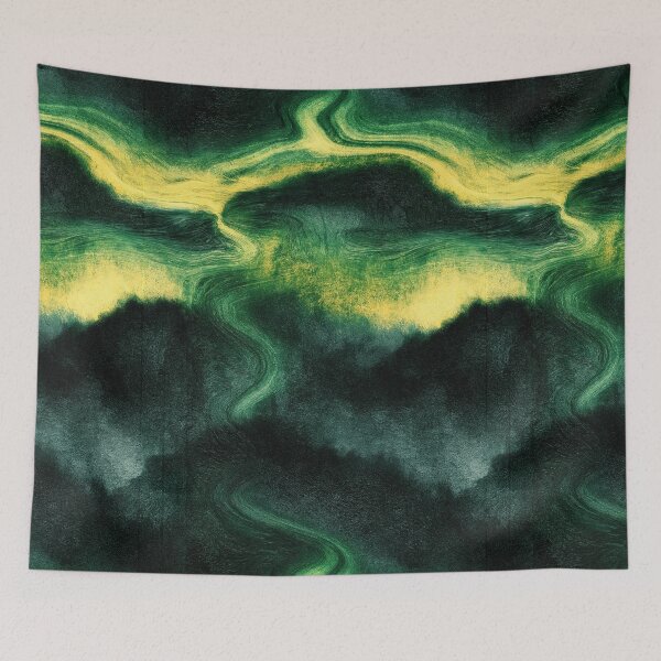 Item preview, Midnight Moss Topographic Marbled Abstract designed and sold by Piotrek0001.