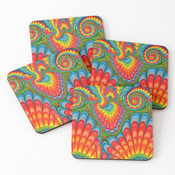 Item preview, Psychedelic Rainbow Feather Marbled Art designed and sold by Piotrek0001.