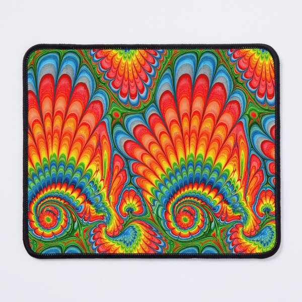 Item preview, Psychedelic Rainbow Feather Marbled Art designed and sold by Piotrek0001.