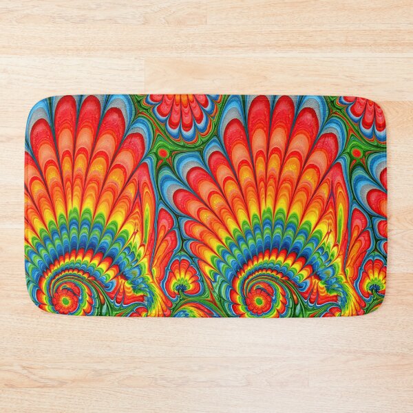Item preview, Psychedelic Rainbow Feather Marbled Art designed and sold by Piotrek0001.