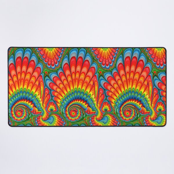 Item preview, Psychedelic Rainbow Feather Marbled Art designed and sold by Piotrek0001.