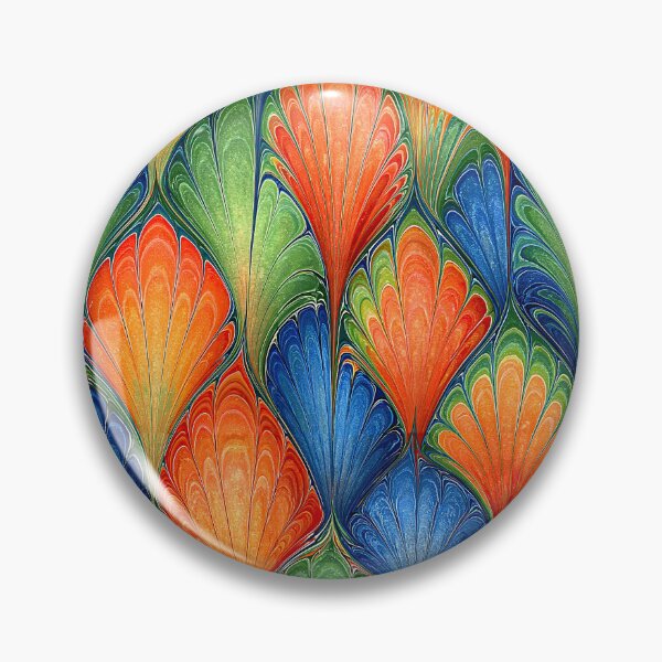 Item preview, Intricate Teal and Copper Scalloped Marble designed and sold by Piotrek0001.