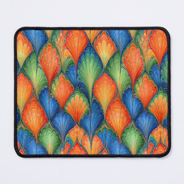 Item preview, Intricate Teal and Copper Scalloped Marble designed and sold by Piotrek0001.