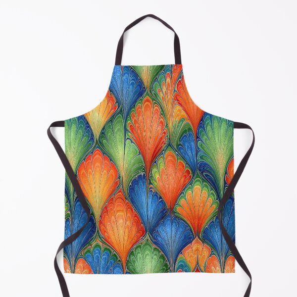 Item preview, Intricate Teal and Copper Scalloped Marble designed and sold by Piotrek0001.