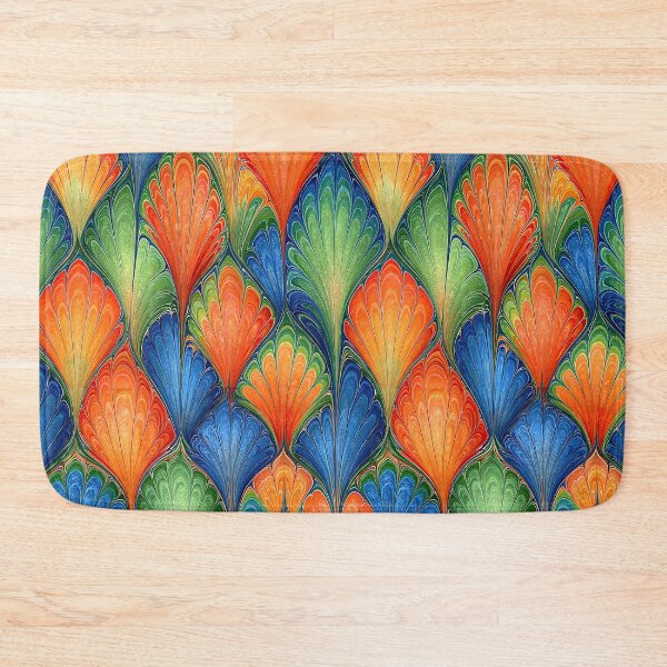 Item preview, Intricate Teal and Copper Scalloped Marble designed and sold by Piotrek0001.