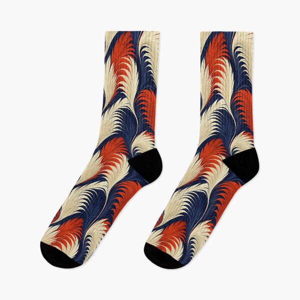 Item preview, Navy and Cream Feathered Plume Marbling designed and sold by Piotrek0001.