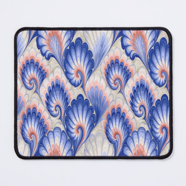 Item preview, Celestial Blue and Gold Floral Marbled Flow designed and sold by Piotrek0001.