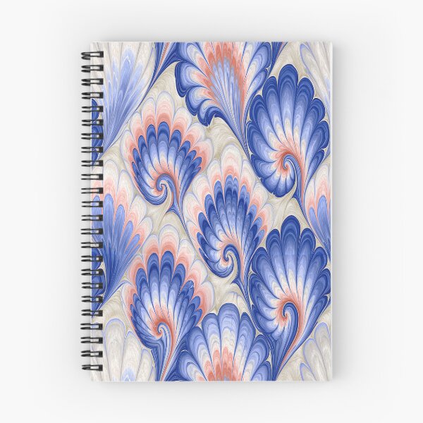 Item preview, Celestial Blue and Gold Floral Marbled Flow designed and sold by Piotrek0001.