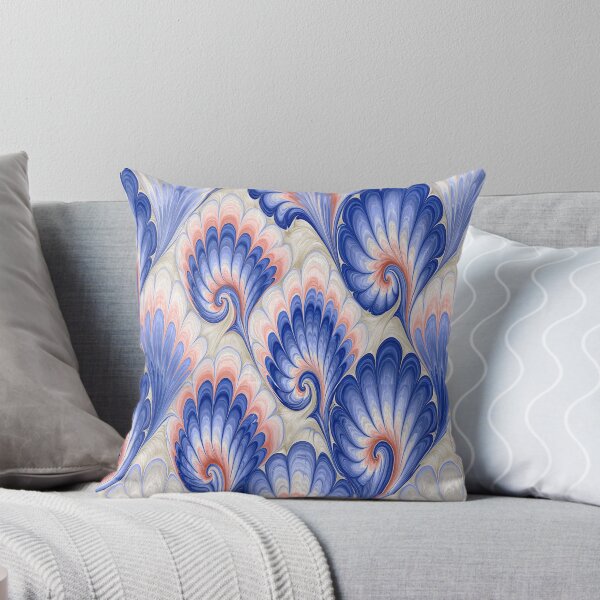 Item preview, Celestial Blue and Gold Floral Marbled Flow designed and sold by Piotrek0001.