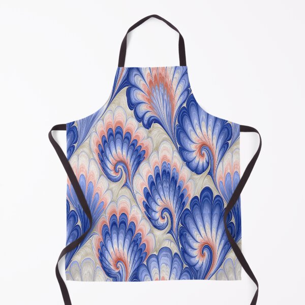 Item preview, Celestial Blue and Gold Floral Marbled Flow designed and sold by Piotrek0001.