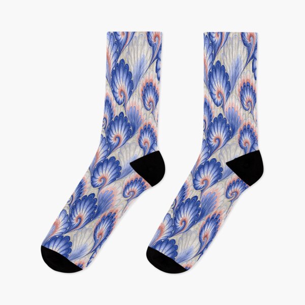 Item preview, Celestial Blue and Gold Floral Marbled Flow designed and sold by Piotrek0001.