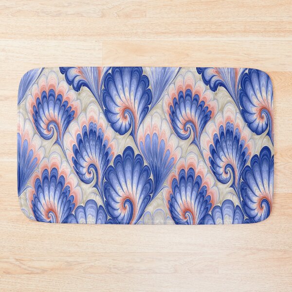 Item preview, Celestial Blue and Gold Floral Marbled Flow designed and sold by Piotrek0001.