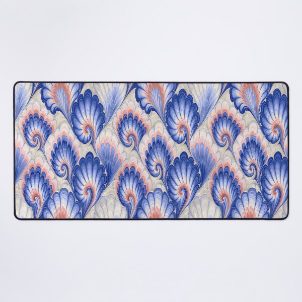 Item preview, Celestial Blue and Gold Floral Marbled Flow designed and sold by Piotrek0001.