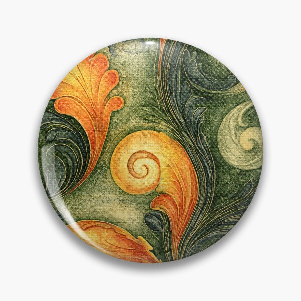 Item preview, Antique Moss and Amber Swirl Marbling designed and sold by Piotrek0001.
