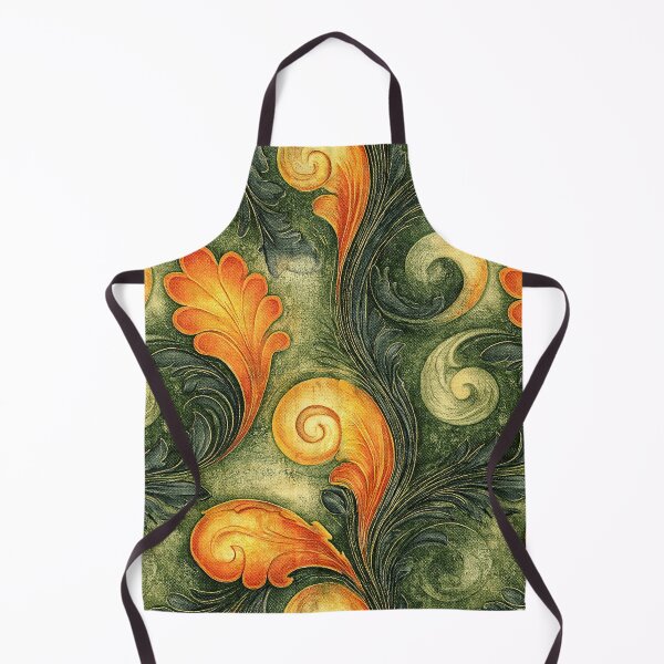 Item preview, Antique Moss and Amber Swirl Marbling designed and sold by Piotrek0001.