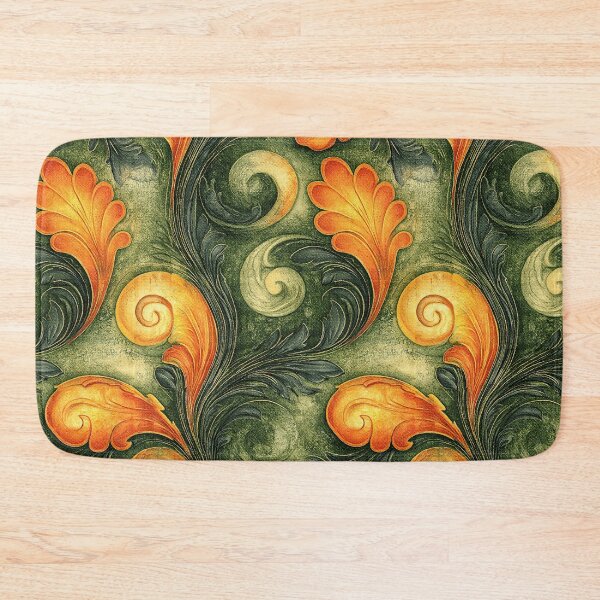 Item preview, Antique Moss and Amber Swirl Marbling designed and sold by Piotrek0001.
